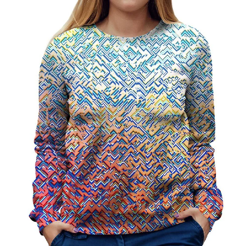 Midnight Sale urban activewear hoodieColor Blocks Womens Sweatshirt