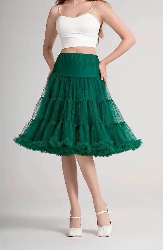 elegant maxi dressFluffy Petticoat in Emerald Green