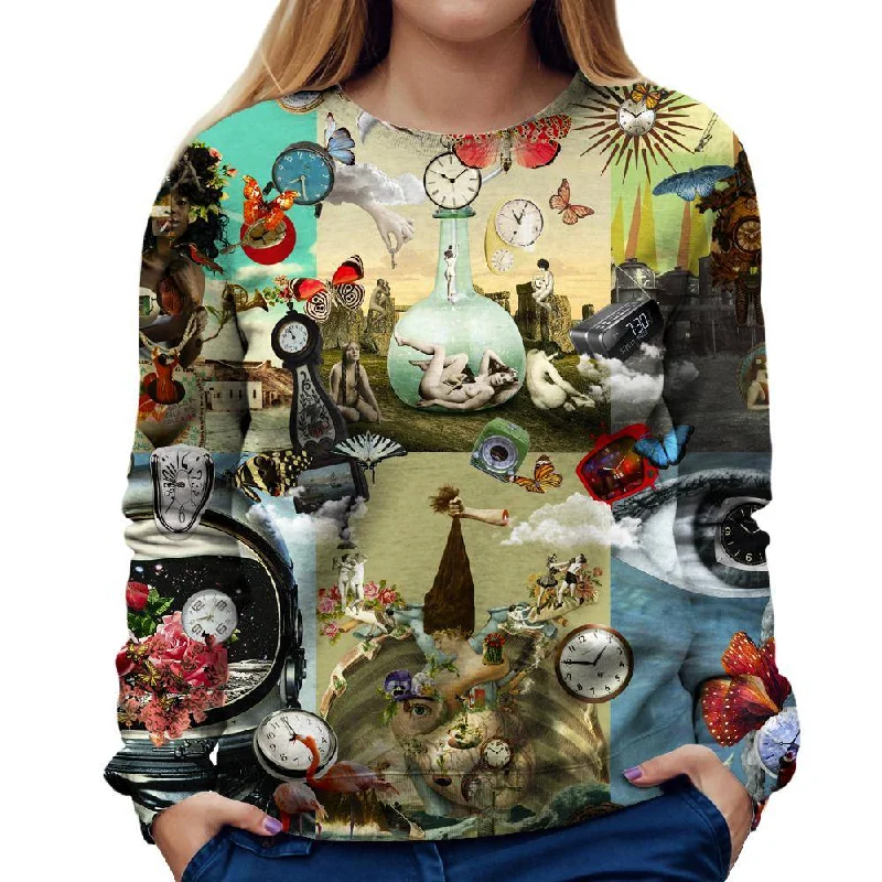 Members Only oversized sports sweatshirtTime Flies Womens Sweatshirt