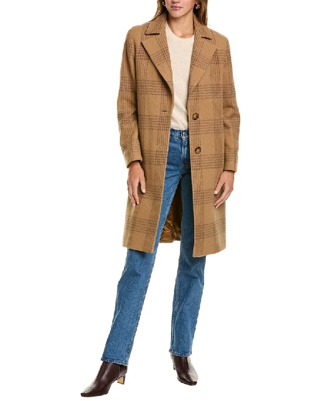 Don't Wait Cinzia Rocca Icons Long Wool-Blend Trench Coat