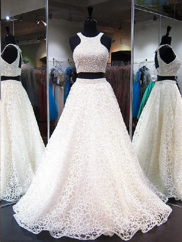Special Promotion Two Piece Prom Dresses Scoop A-line Sexy Long Beading Lace Prom Dress JKL774 Special Promotion Two Piece Prom Dresses Scoop A-line Sexy Long Beading Lace Prom Dress JKL774