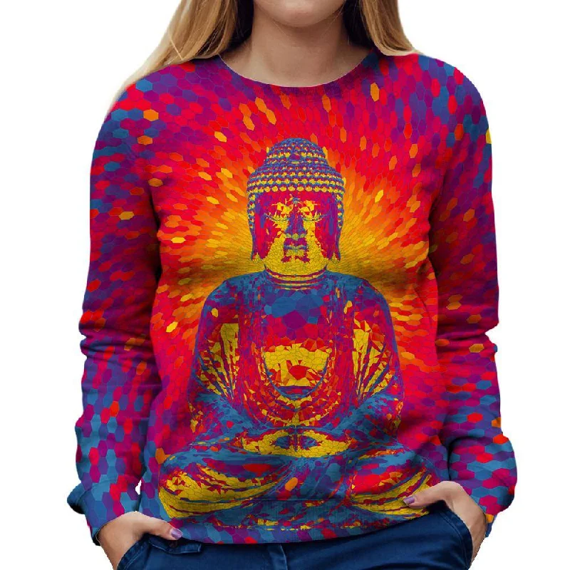 classic gym sweatshirtCrystal Buddha Womens Sweatshirt