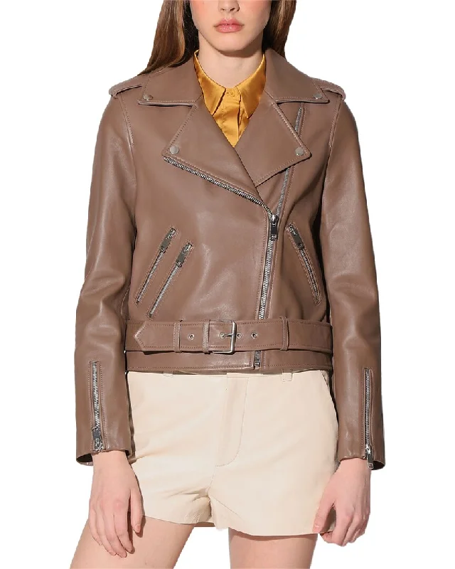 Special Discount Walter Baker Allison Boxy Fit Leather Jacket