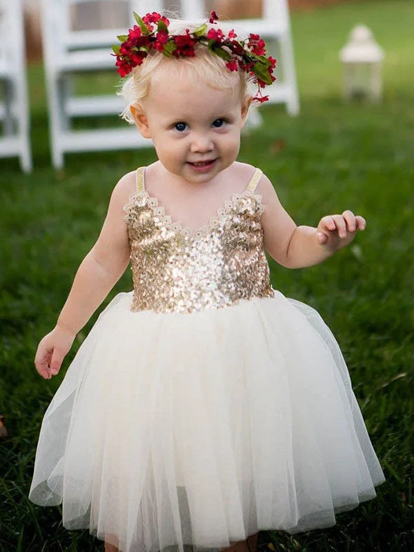 velvet dressAdorable Ball Gown Gold and Ivory Flower Girl Dress