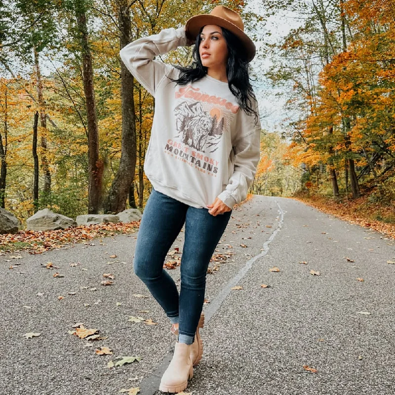 Super Deal cozy gym sweatshirtSmoky Mountains National Park Sweatshirt