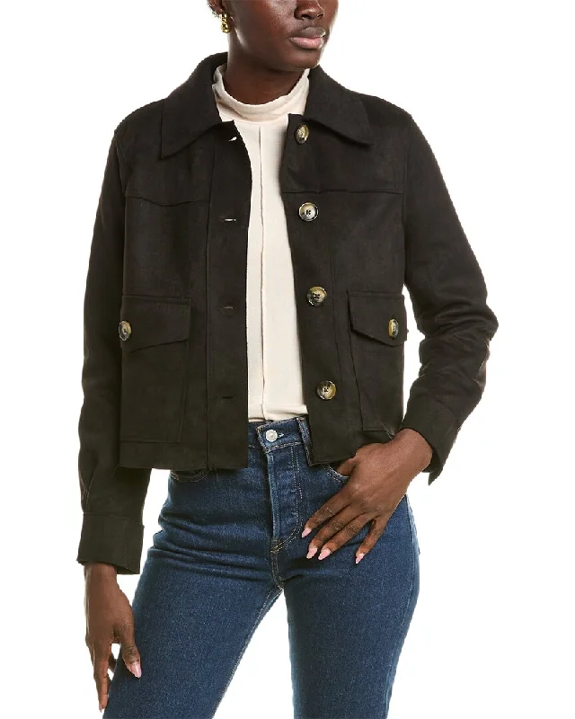 Blowout Sale T Tahari Short Collared Jacket
