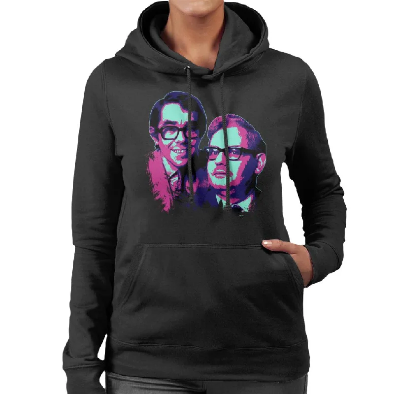 Special Savings warm hooded jacketTV Times Two Ronnies Comedy Duo 1969 Pop Art Stylised Women's Hooded Sweatshirt