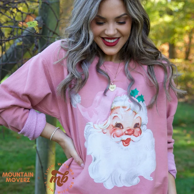 urban workout sweatshirtPink Santa Crewneck