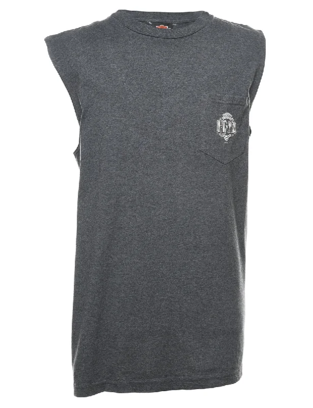Deep Discounts Grey Harley Davidson Vest - XL
