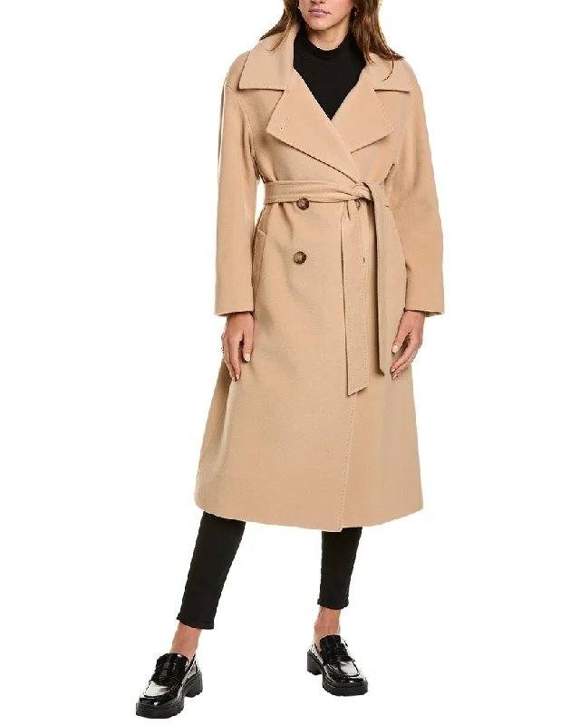 Can't Miss Cinzia Rocca Icons Long Wool & Cashmere-Blend Trench Coat