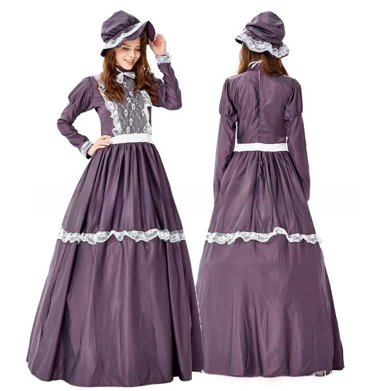 floral midi dressHalloween Maid Ware European And American Beer Festival Dress Medieval Costume