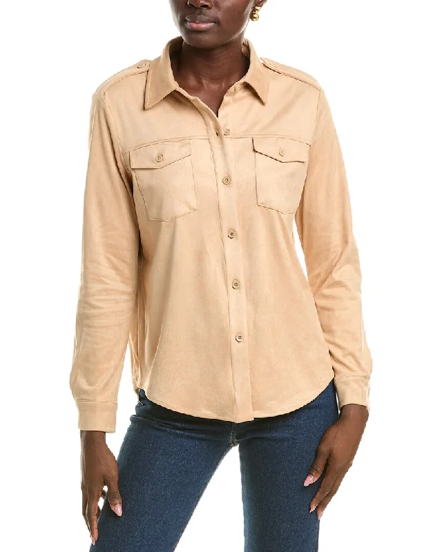 Deal Frenzy T Tahari Collared Button-Down Jacket