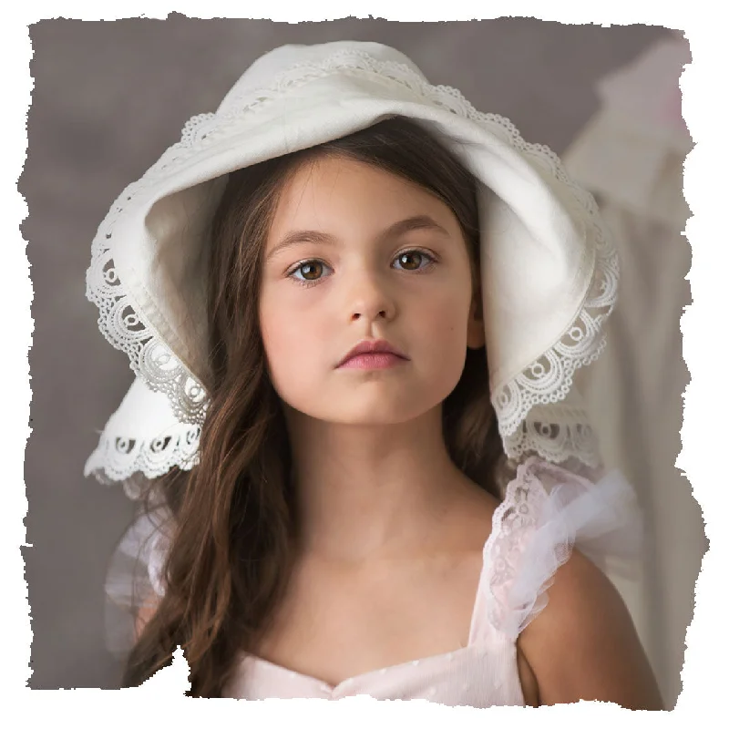 flowy evening dressFrilly Frocks Brim Hat