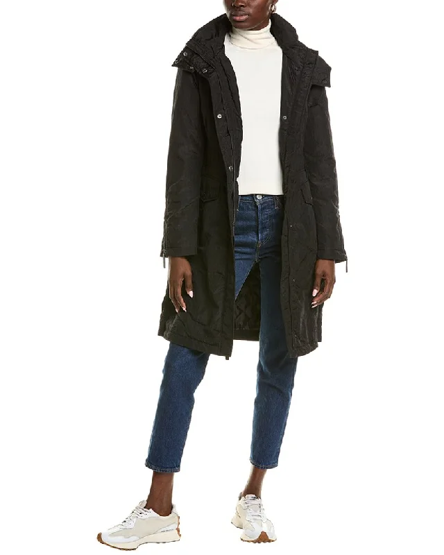 Take Advantage Kenneth Cole Crinkle Wool-Blend Anorak
