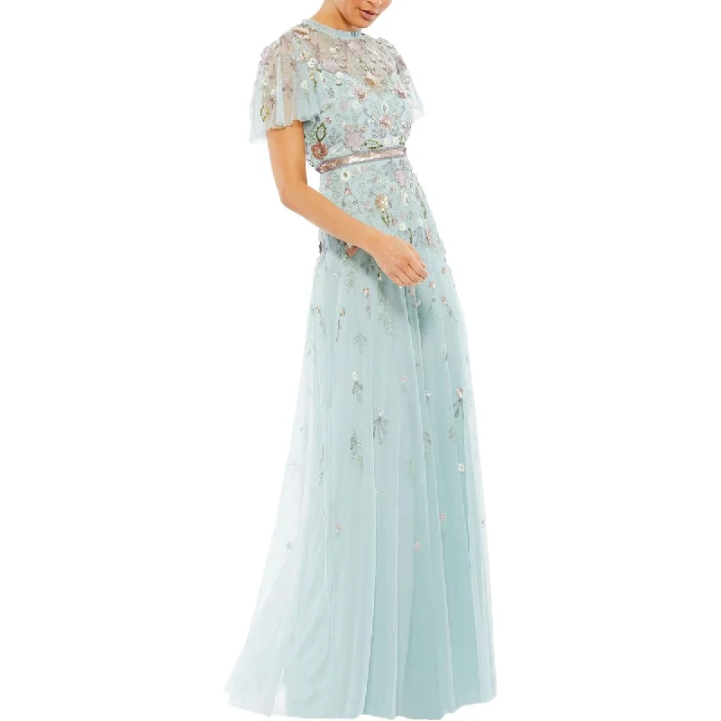 Mega Sale bohemian dressWomens Embellished Formal Evening Dress