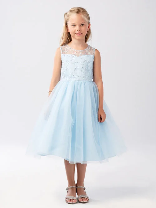 flowy maxi dressBaby Blue Tulle Dress