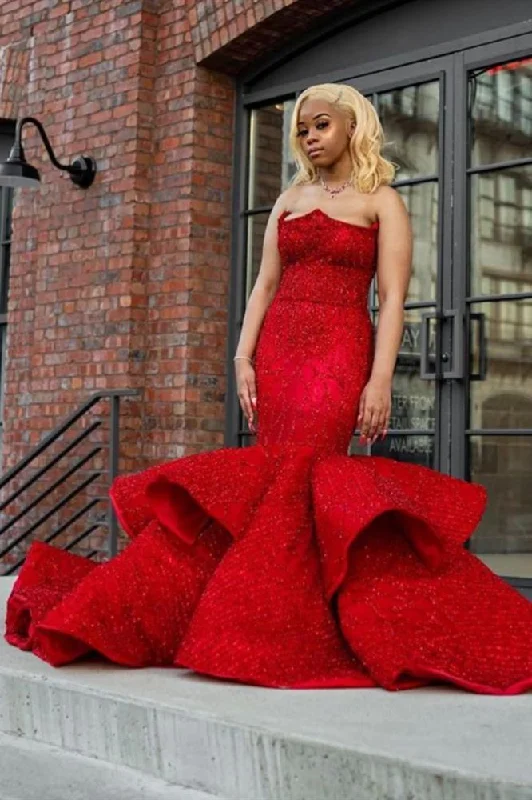 Blowout Deals sweetheart Mermaid Evening Prom Party Gowns Sleeveless