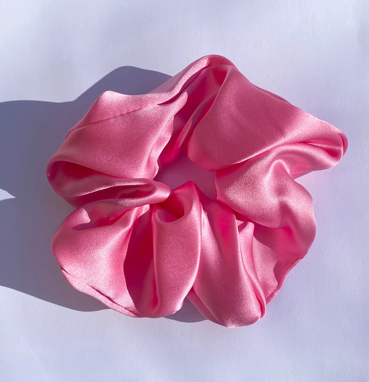 classic fit-and-flare dressSilk Scrunchie - Bubblegum