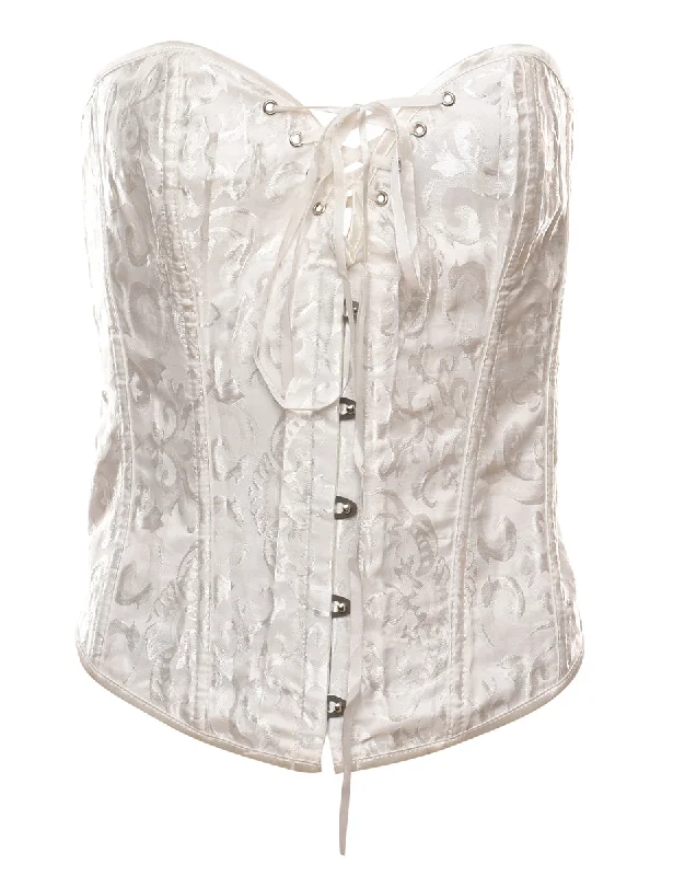 Special Promotion Off-White Boned Classic Corset - S