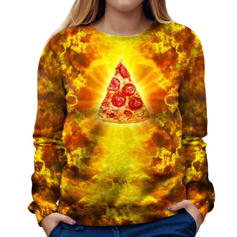 performance hoodie for gymAlmighty Pizza Women Sweatshirt