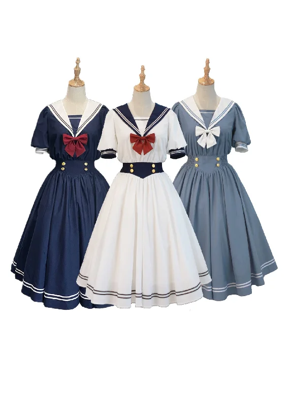 lace dressBeleganty~Sea and Wind~Retro Sailor Lolita OP Dress Version 1.0