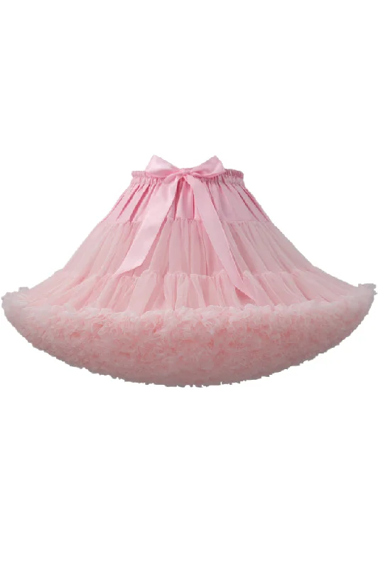 Crazy Savings backless dressPink Tulle Ruffled Tutu Mini Petticoat