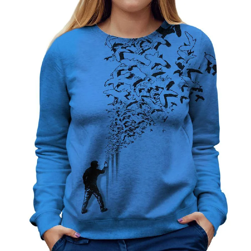 TIME-Limited Offer fitted workout hoodieFlying High Womens Sweatshirt