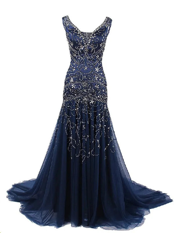 Instant Savings Sparkly Prom Dresses with Straps Mermaid Sweep Train Beading Chic Prom Dress JKL1363 Instant Savings Sparkly Prom Dresses with Straps Mermaid Sweep Train Beading Chic Prom Dress JKL1363