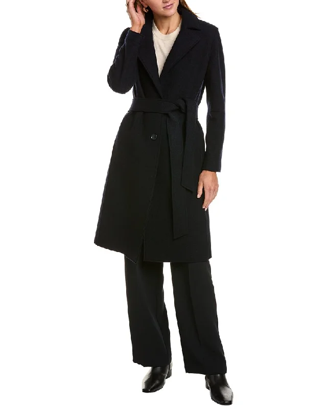 Closeout Cinzia Rocca Icons Long Wool Trench Coat