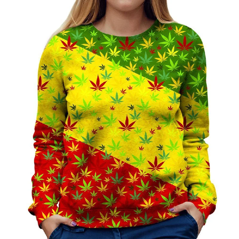 Super Savings versatile gym hoodieRasta Weed Womens Sweatshirt
