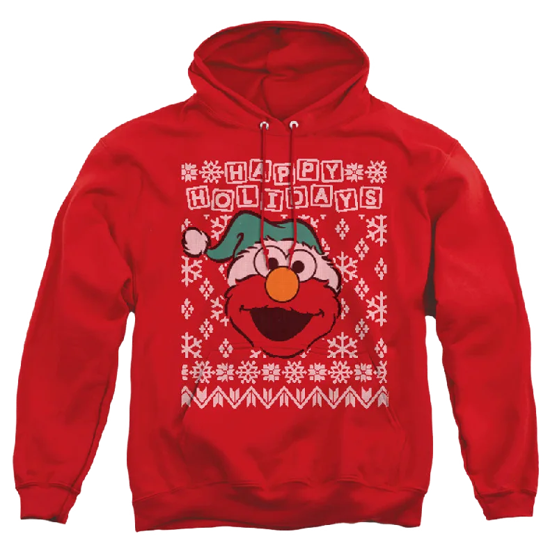 athletic hoodieathletic hoodieSesame Street Elmo Ugly Christmas - Pullover Hoodie