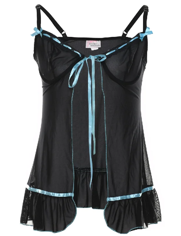 modern coatBlack Lace Y2K Babydoll - XS