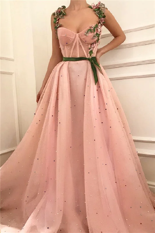 Value Deals Exquisite Pink Tulle Burgundy See Through Bodice Sweetheart Sash Prom Dress with Pearls Value Deals Exquisite Pink Tulle Burgundy See Through Bodice Sweetheart Sash Prom Dress with Pearls