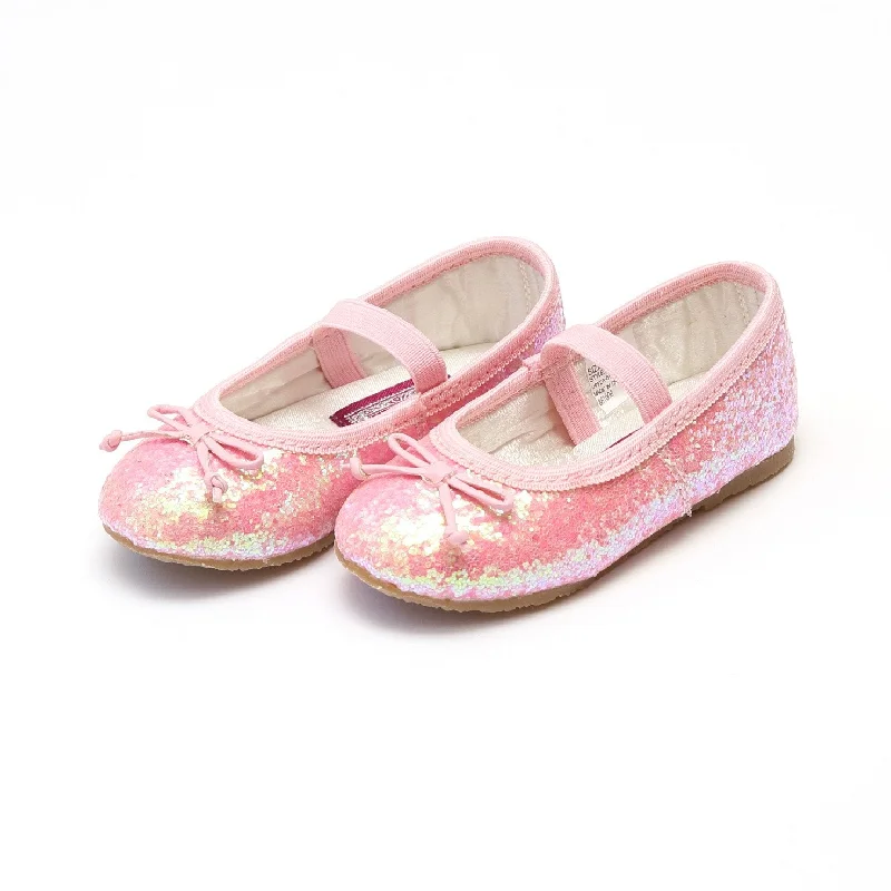 trendy dressPink Glitter shoes