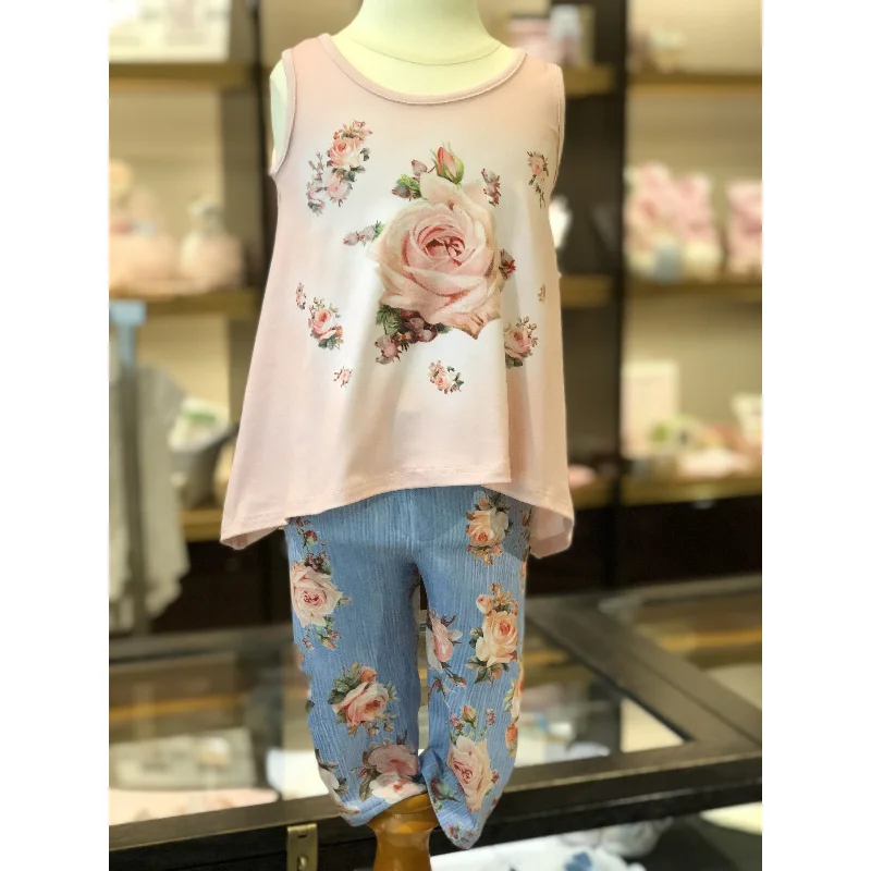 t-shirt dressLittle Mass Rose Legging Set