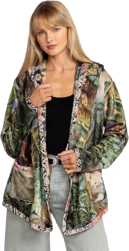Customer Appreciation Sale Johnny Was Women's Joan Sherpa Jacket, Rawi Scarf Print