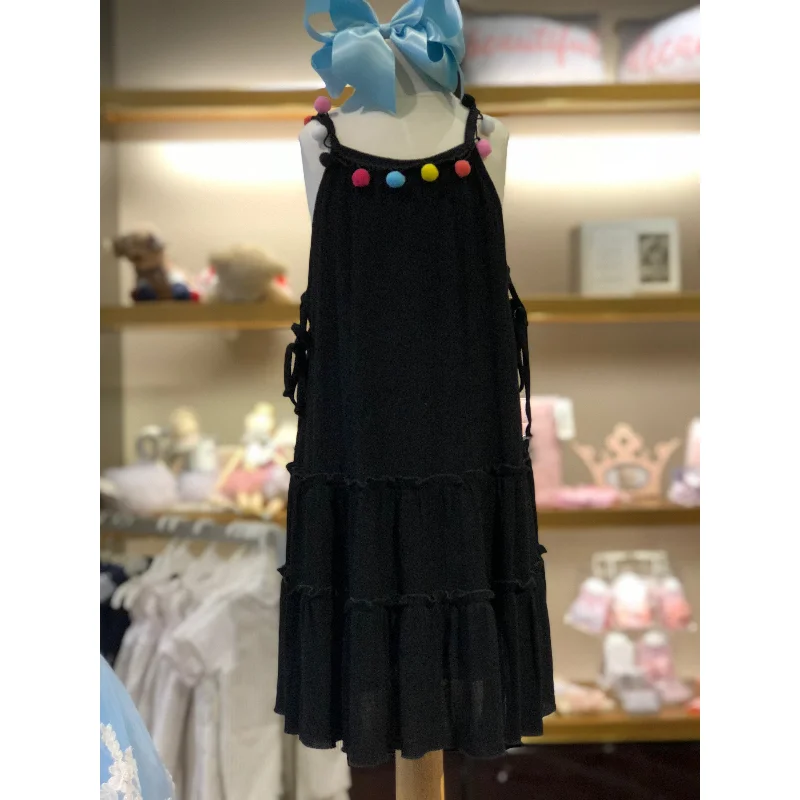 ashionable dressLittle Mass Rainbow girl Tiered Dress