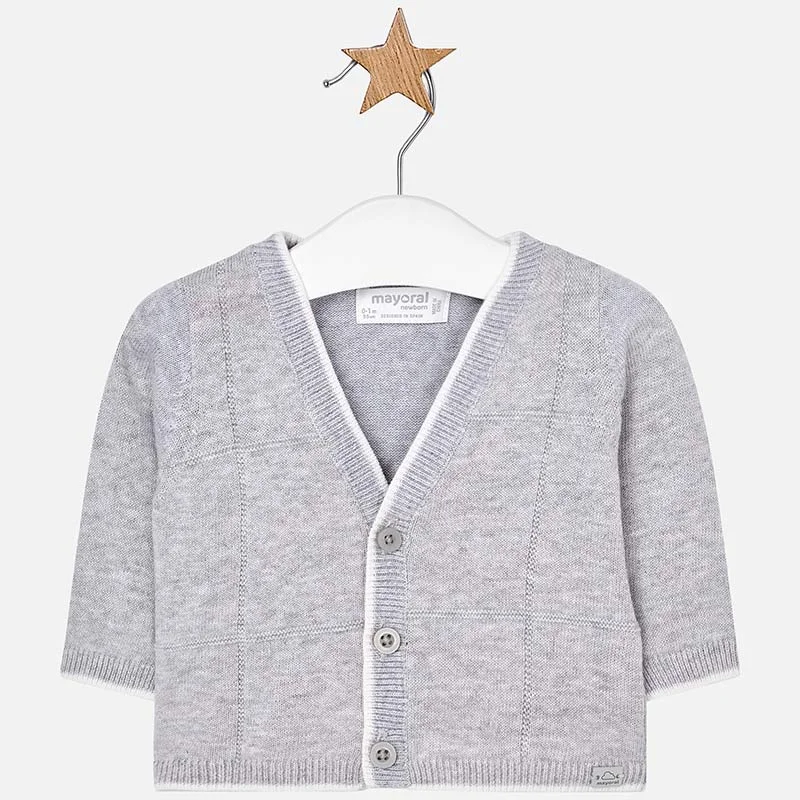 off-the-shoulder dressMayoral Gray Cardigan