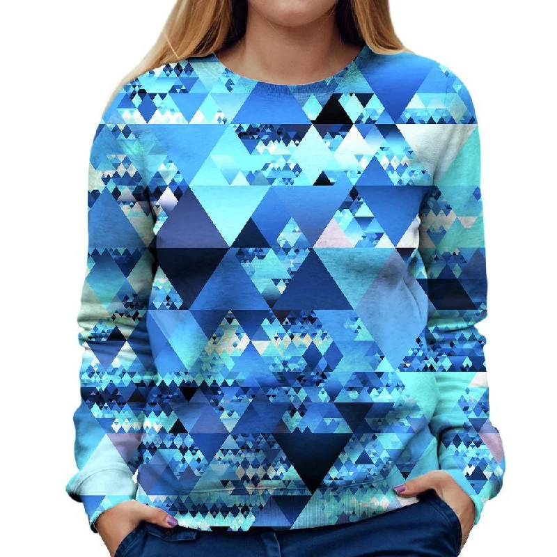 Don't Wait soft athletic sweatshirtBlue Crystals Womens Sweatshirt