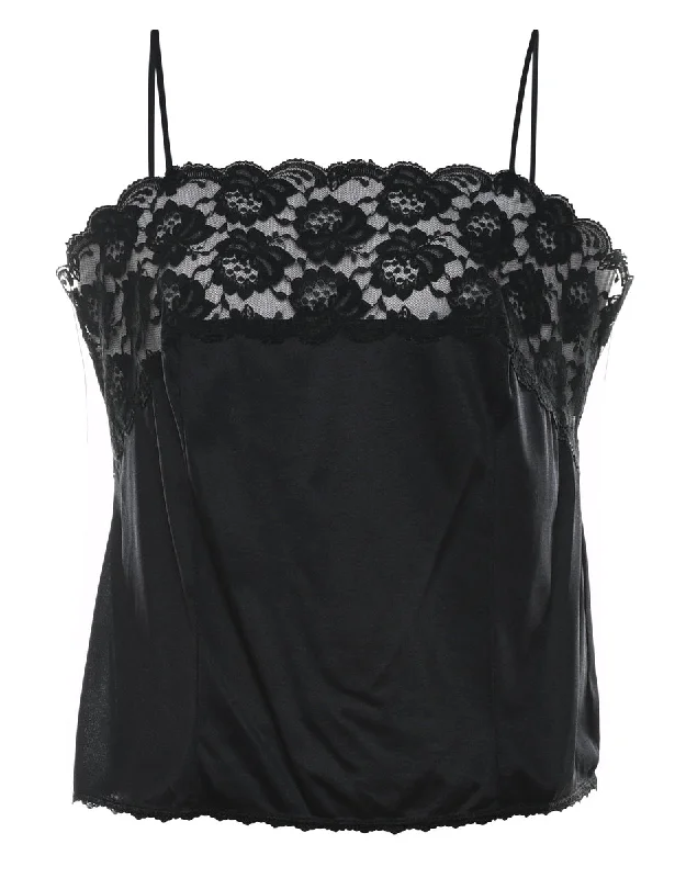 outdoor adventure coatBlack Lace Camisole - S