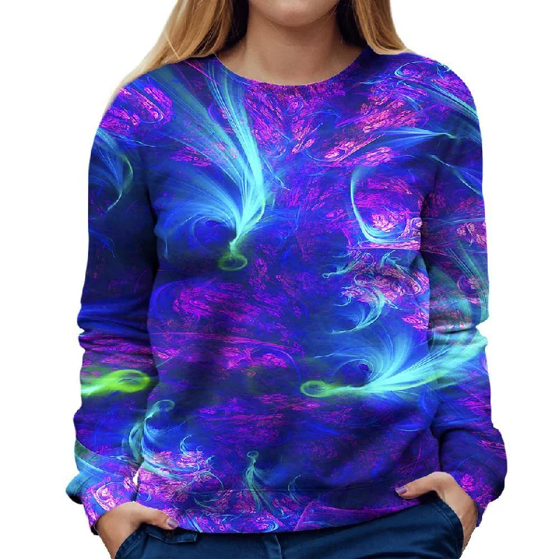 Friends and Family Sale gym ready hoodieBlue Swirls Womens Sweatshirt