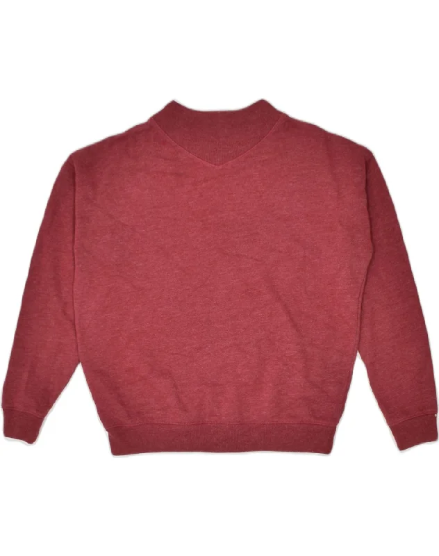 high-quality hoodiehigh-quality hoodieJACK WILLS Womens Sweatshirt Jumper UK 8 Small Maroon Cotton Classic