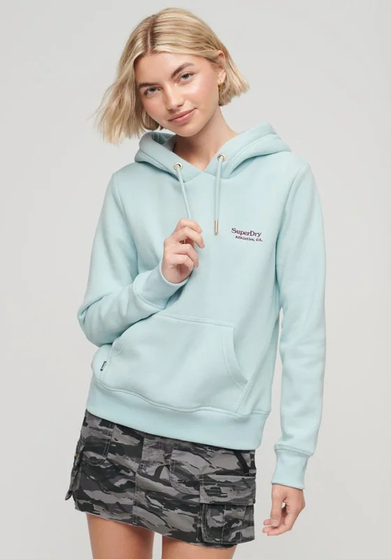 Deal of the Week warm hoodieSuperdry Womens Essential Logo Hooded Jumper, Winter Sky Blue Deal of the Week warm hoodieSuperdry Womens Essential Logo Hooded Jumper, Winter Sky Blue
