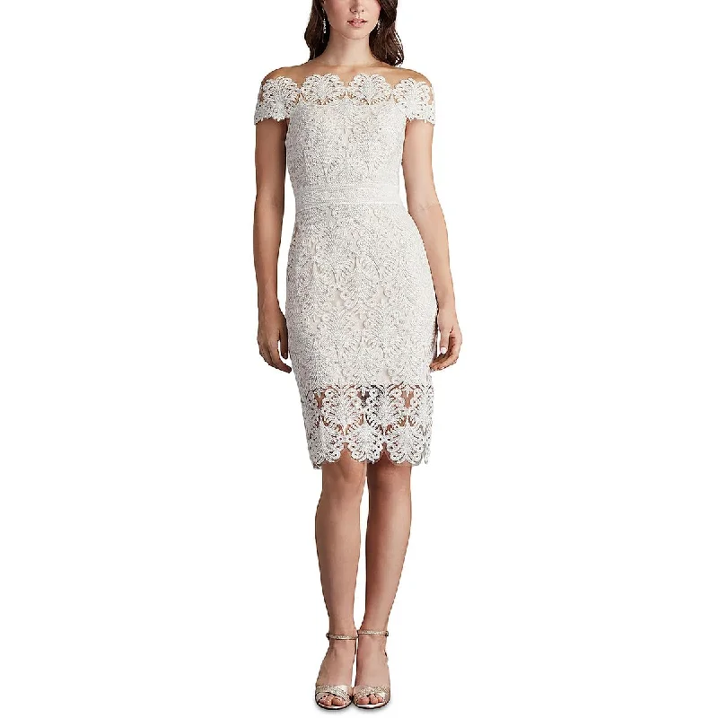 Savings Spectacular luxury dressWomens Lace Off-The-Shoulder Cocktail And Party Dress