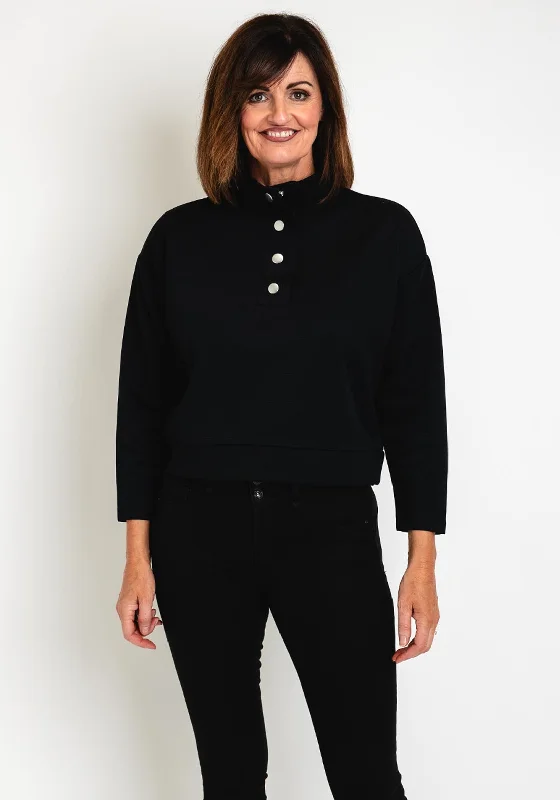 Bargain Prices fashion-forward hoodieTiffosi Waffle Textured Sweatshirt, Black