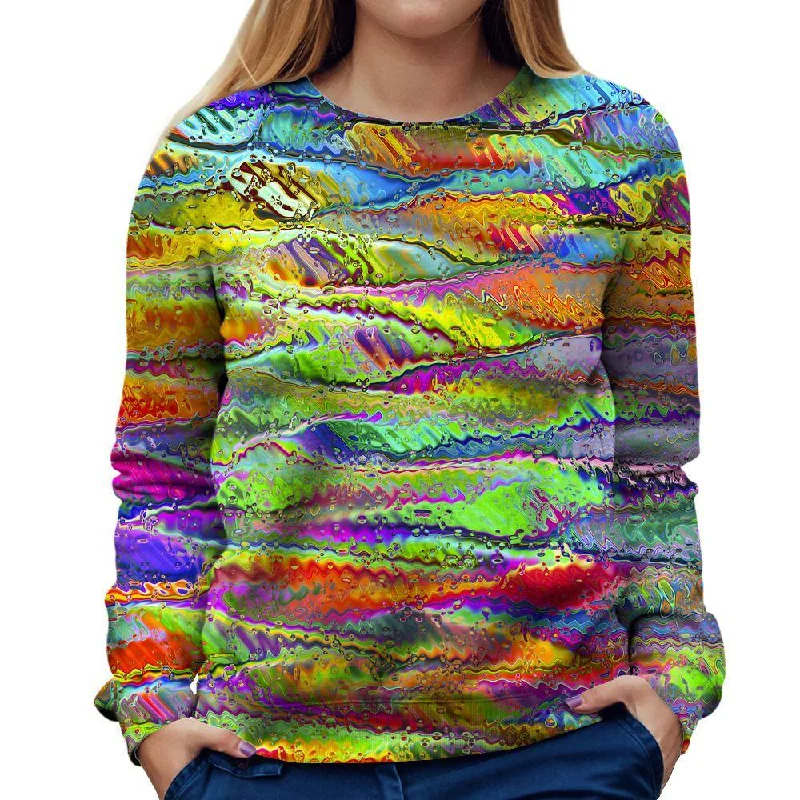Super Sale sleek gym hoodieDistorted Colors Womens Sweatshirt