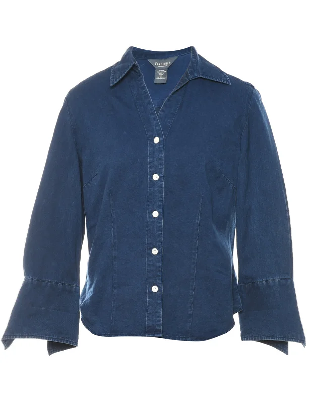 breathable jacketDark Wash Van Heusen Denim Shirt - S