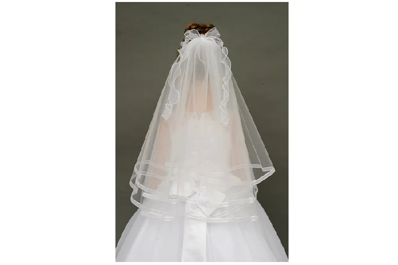 satin midi dressCurly Bow Organza Veil