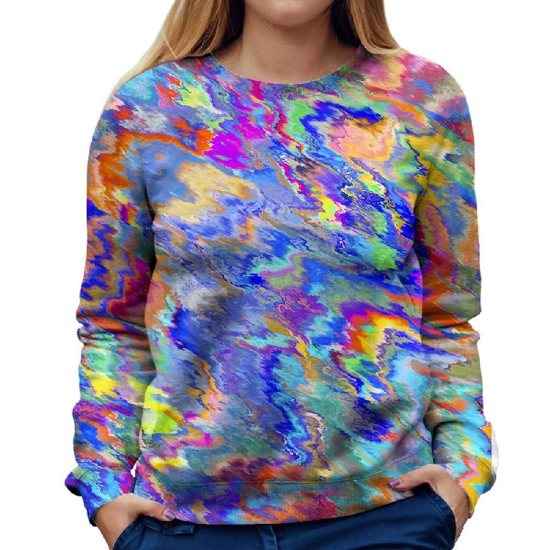 Act Now high-end athletic hoodiePaint Splatter Womens Sweatshirt