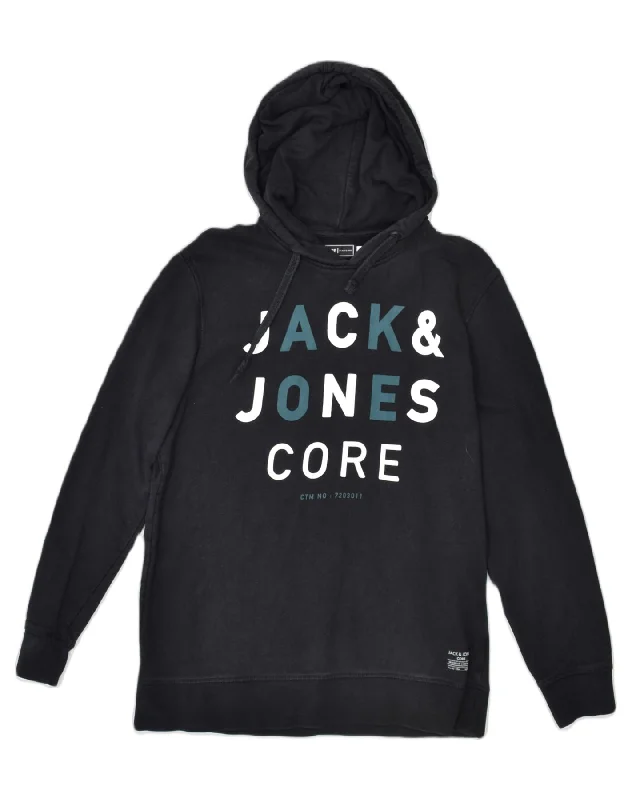 warm hooded jacketwarm hooded jacketJACK & JONES Womens Core Graphic Hoodie Jumper UK 18 XL Black Cotton